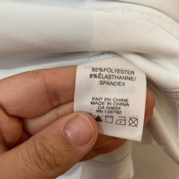 Nola Women White Long Sleeve Zip Up Activewear Jacket Sweater Plus Size 2X - Picture 13 of 14